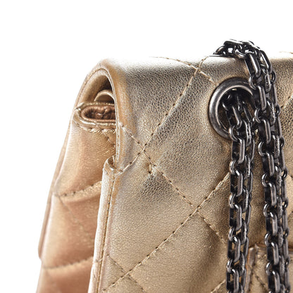 Chanel Metallic Lambskin Quilted 2.55 Reissue 227 Flap Gold 11 of 13
