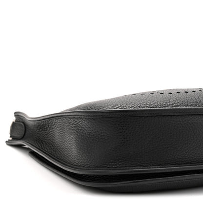 Hermes Taurillon Clemence Evelyne III PM Black 9 of 10