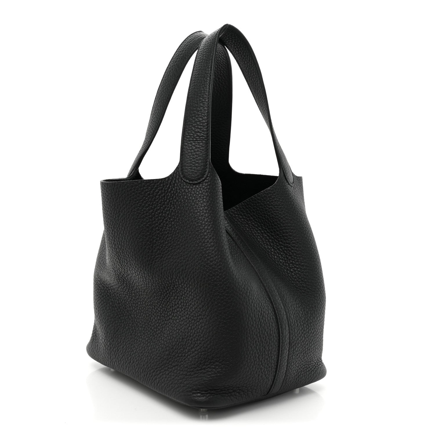 Hermes Taurillon Clemence Picotin Lock 22 MM Black 3 of 14