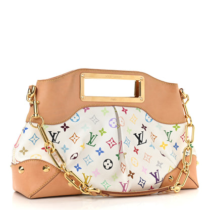 Louis Vuitton Monogram Multicolor Judy MM White 3 of 10