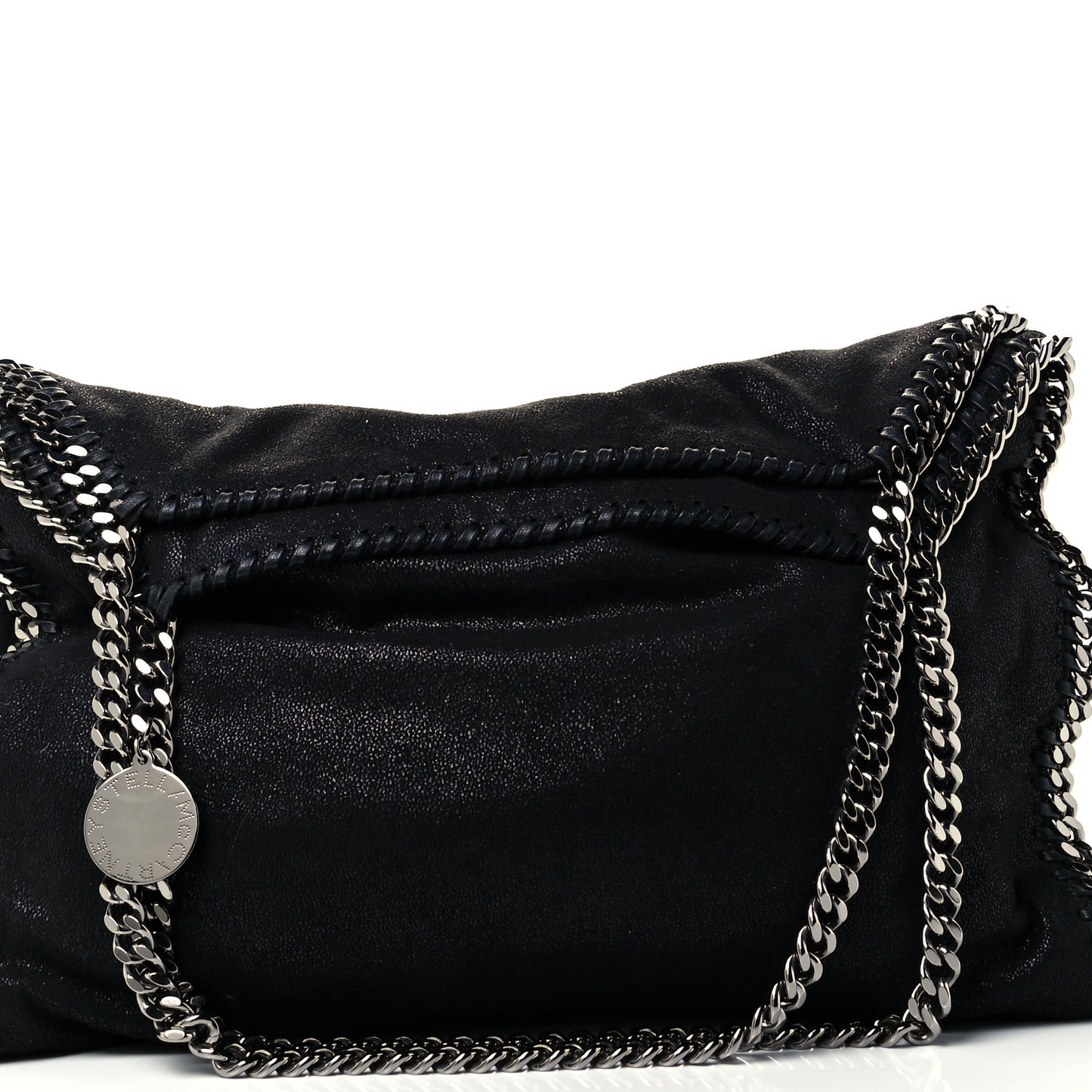 Shaggy Deer Falabella Fold Over Tote Black