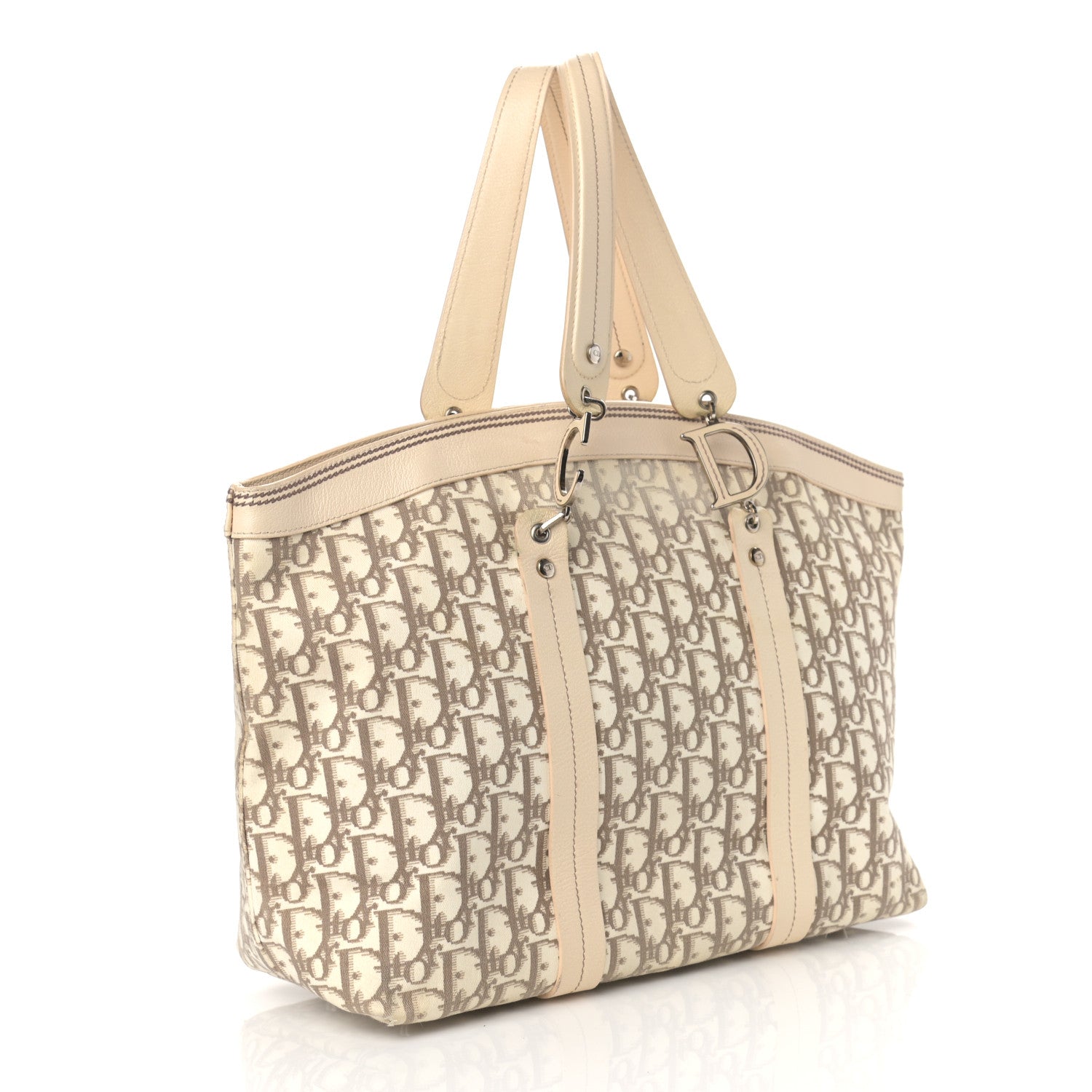 Christian Dior Monogram Vintage Flowers Dome Bag Beige 3 of 16