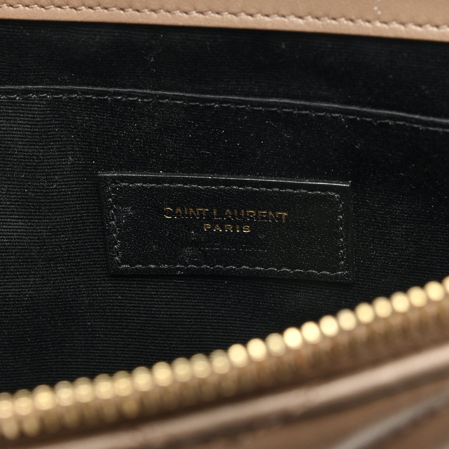 Calfskin Matelasse Monogram Cassandre Tablet Pouch Taupe