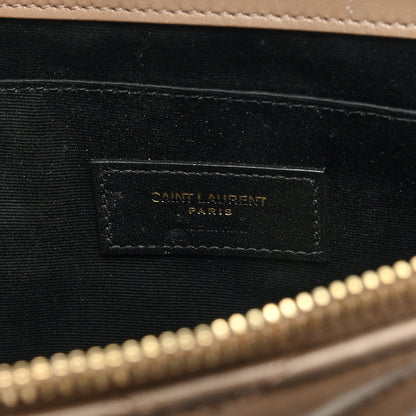 Saint Laurent Calfskin Matelasse Monogram Cassandre Tablet Pouch Taupe 6 of 6