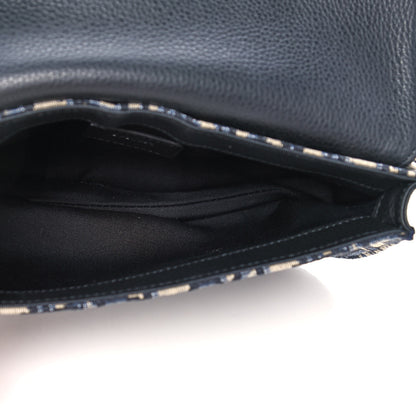 Christian Dior Oblique Saddle Messenger Pouch Beige Black 5 of 10