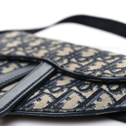Christian Dior Oblique Saddle Belt Pouch Blue 10 of 11