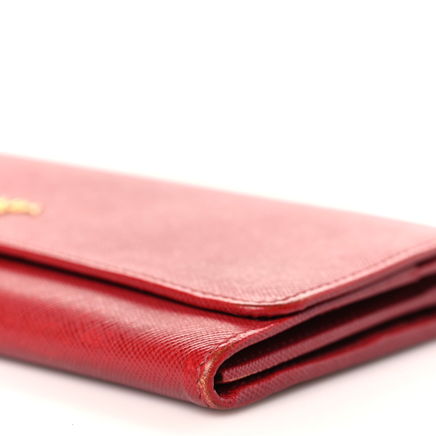 Prada Saffiano Wallet on Chain Fuoco 4 of 8