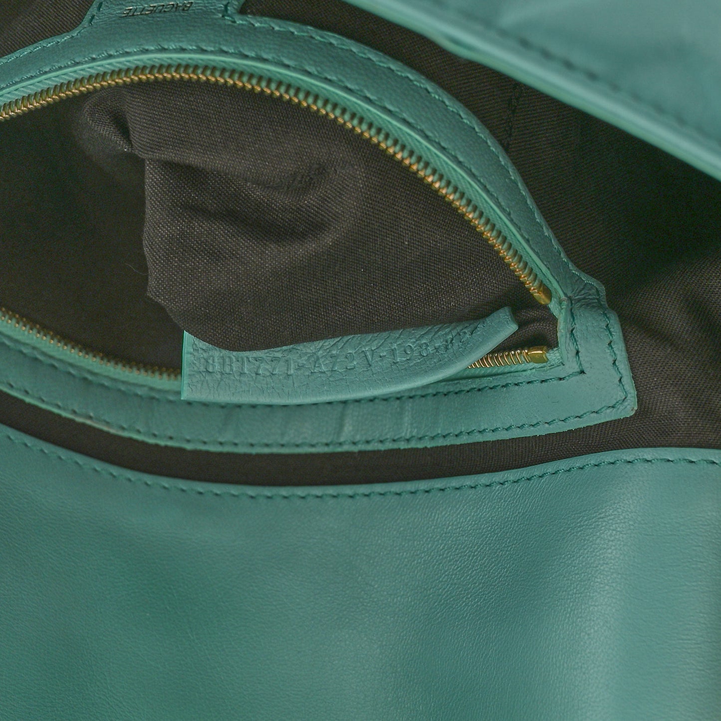Nappa FF 1974 Embossed Large Baguette Tiffany