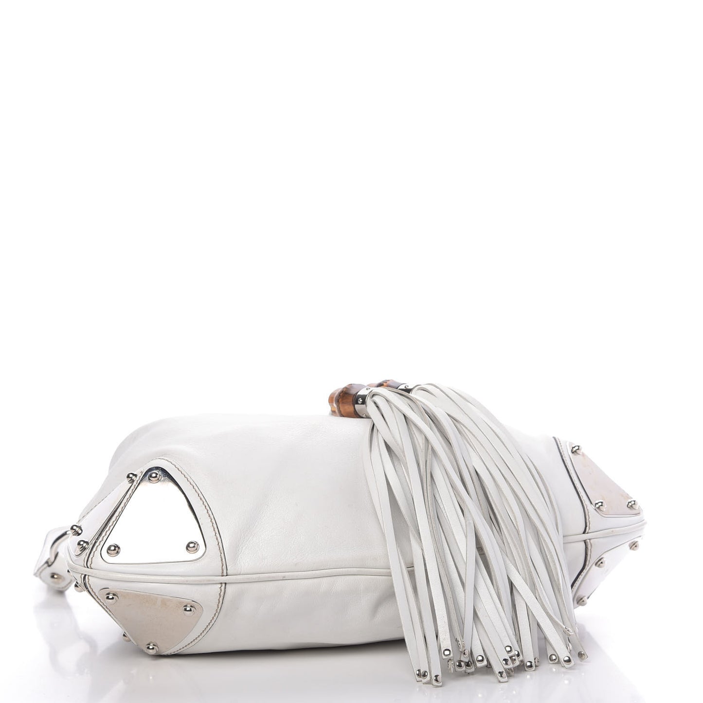 Calfskin Medium Indy Top Handle Hobo White