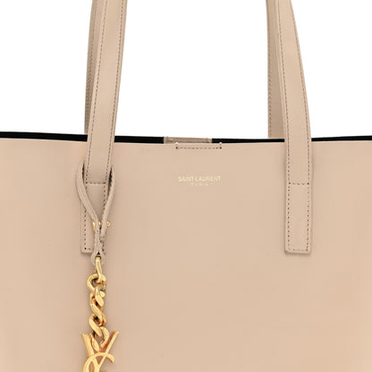 Saint Laurent Calfskin Classic Monogram Double Face Tote Nude Powder 9 of 17