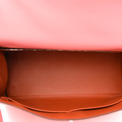 Hermes Evercolor Verso Kelly Retourne 28 Rose D'ete Terre Battue 5 of 10