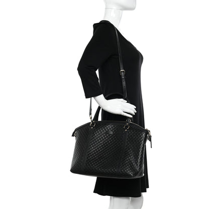 Gucci Soft Microguccissima Dome Satchel Black 2 of 12