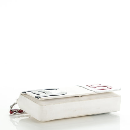 Chanel Metallic Lambskin Canvas CC N°5 Flap White 4 of 7