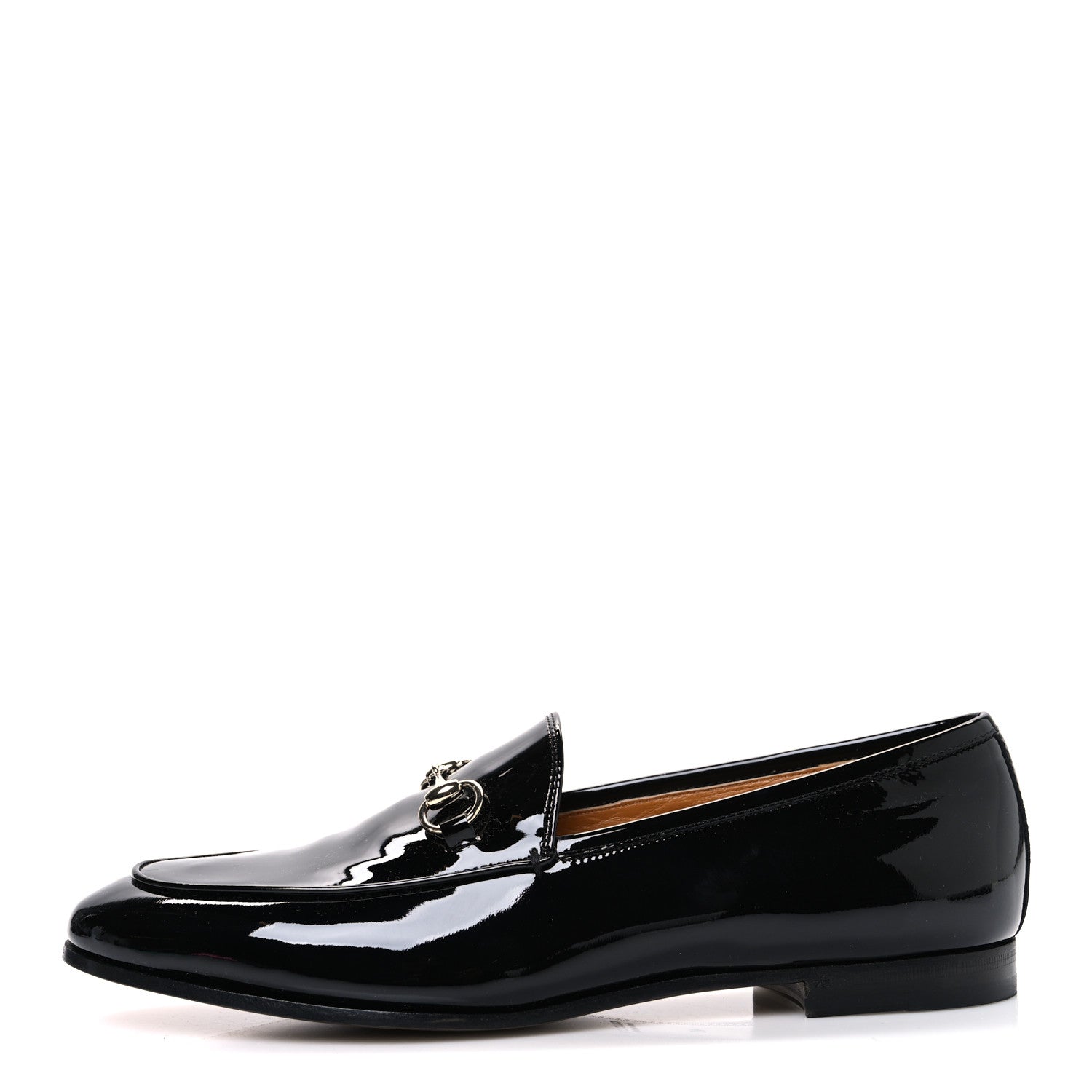 Gucci Patent Womens Jordaan Loafers 40 Black 1 of 11