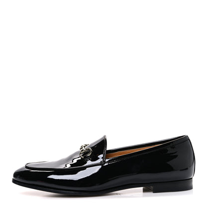 Gucci Patent Womens Jordaan Loafers 40 Black 1 of 11