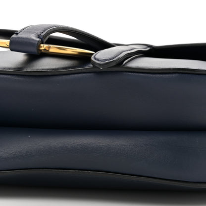 Christian Dior Calfskin Saddle Bag Navy 9 of 14