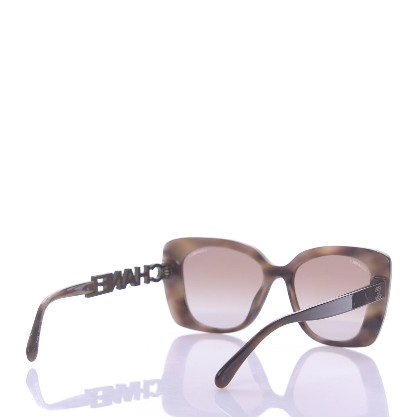 Acetate Strass Square Sunglasses 5422 Tortoise