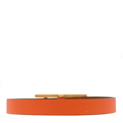 Hermes Swift Behapi Simple Tour Reversible Bracelet T4 Orange Gold 2 of 3