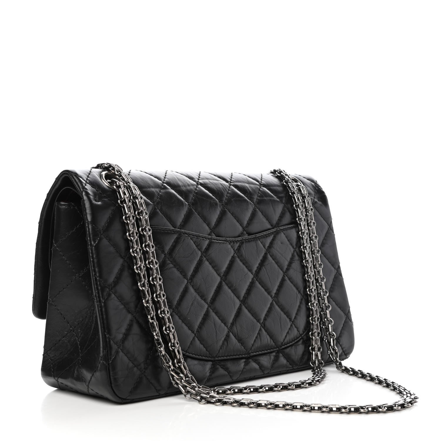 Chanel Aged Calfskin Quilted 2.55 Reissue 226 Flap Black 3 of 11