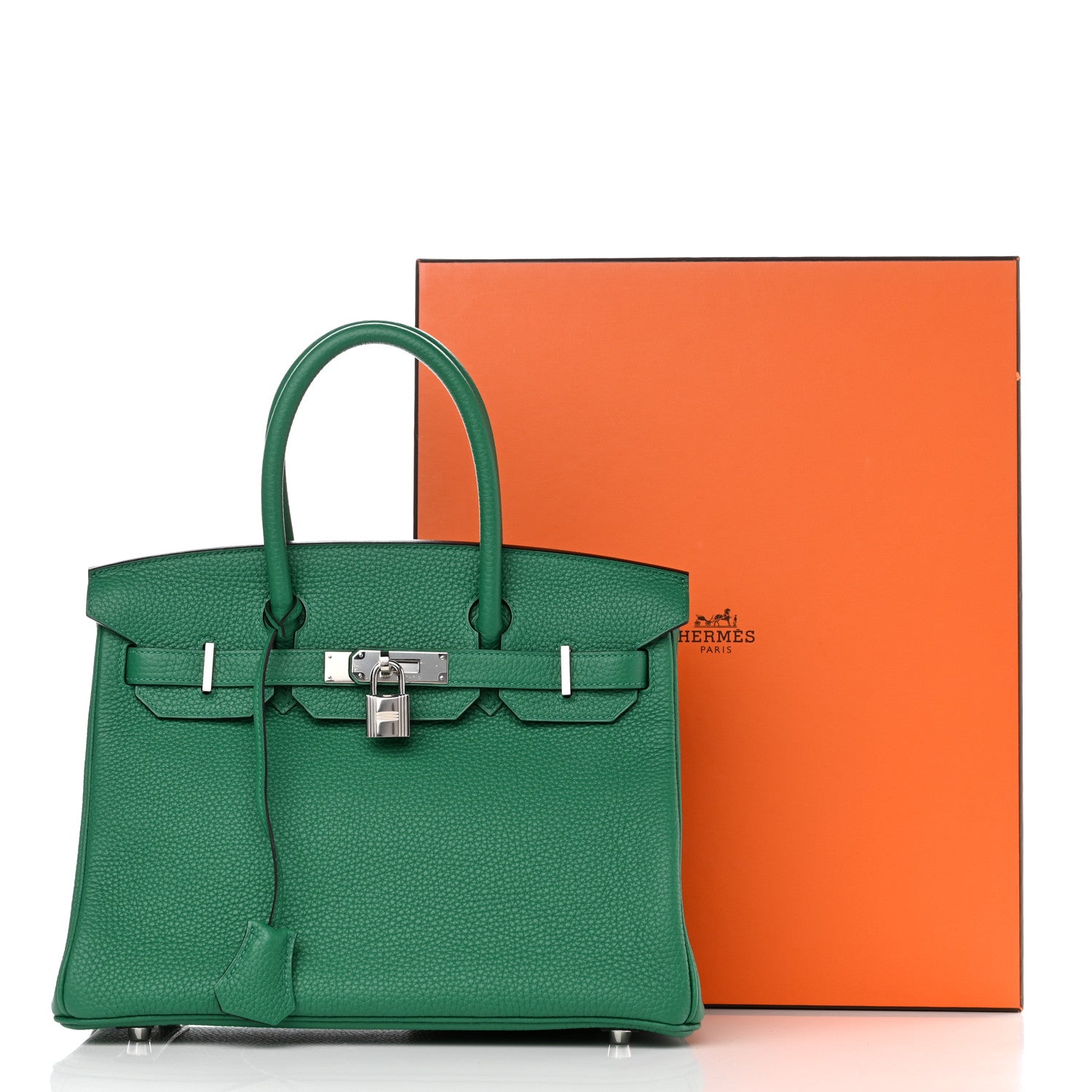 Hermes Togo Verso Birkin 30 Vert Vertigo Vert Fonce 9 of 9