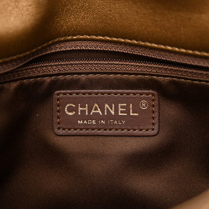 Chanel Sequin Quilted Medium Single Flap Gold 6 of 10