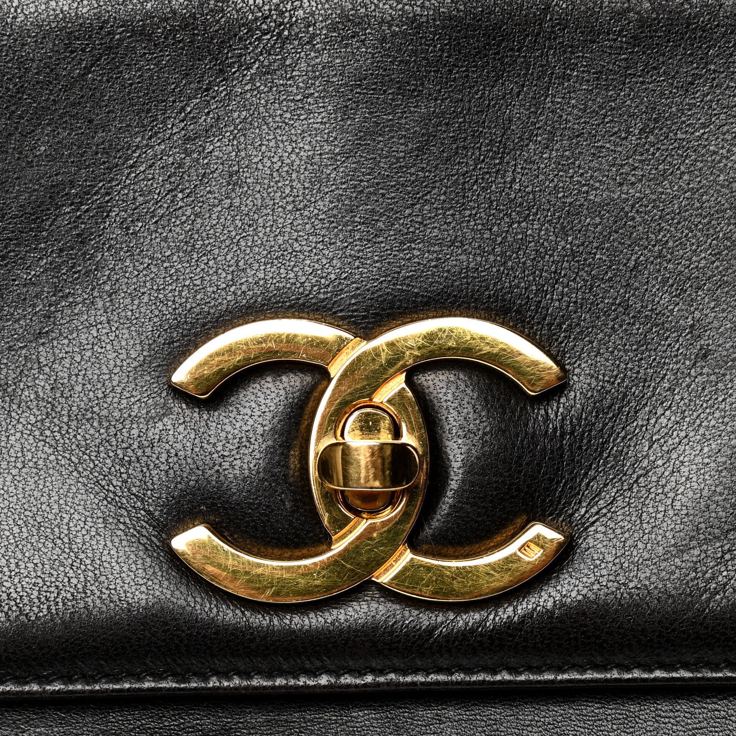 Chanel Lambskin Flap Shoulder Bag Black 5 of 6