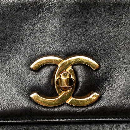 Chanel Lambskin Flap Shoulder Bag Black 5 of 6