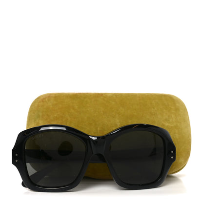 Gucci Acetate Rectangle Frame Sunglasses GG0624S Black 7 of 7