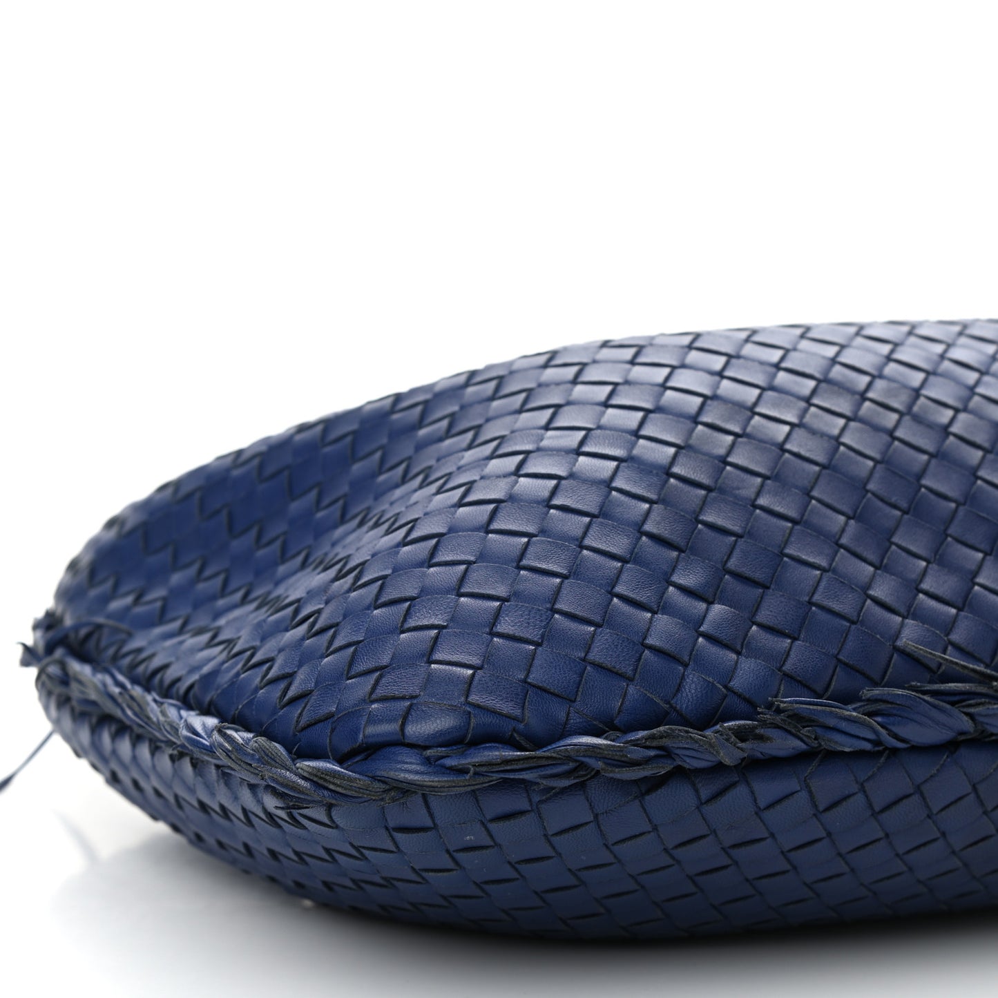 Nappa Intrecciato Fuzzy Medium Veneta Hobo Sapphire