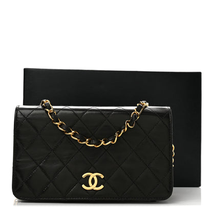 Chanel Lambskin Quilted Mini Single Flap Bag Black 15 of 15