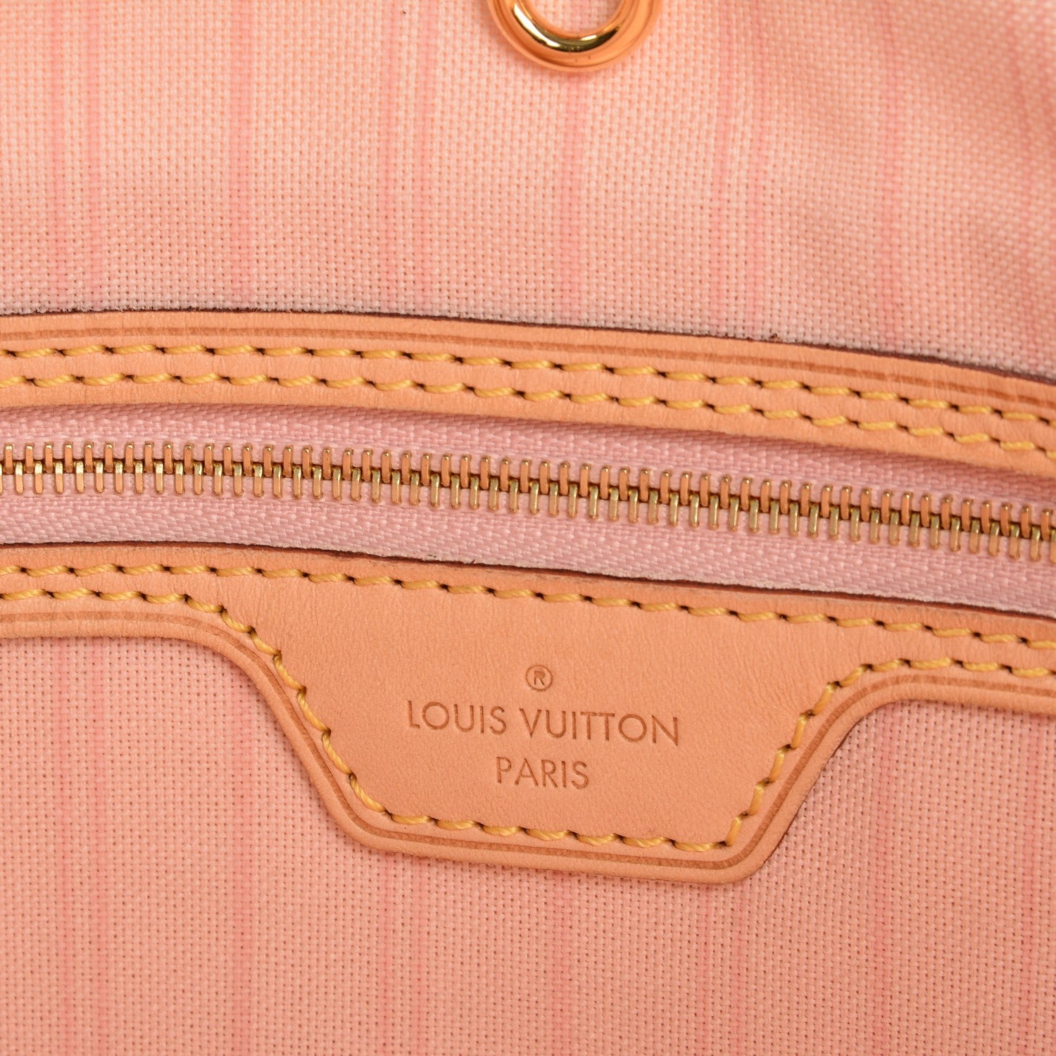 Louis Vuitton Damier Azur Delightful MM Rose Ballerine 7 of 7