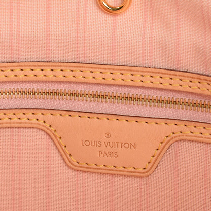 Louis Vuitton Damier Azur Delightful MM Rose Ballerine 7 of 7