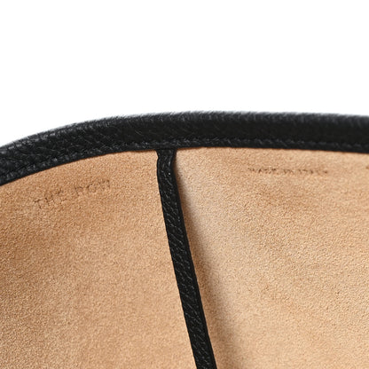 The Row Grained Calfskin Large N/S Park Tote Black Black 6 of 9