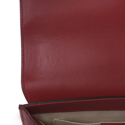 Gucci Calfskin Peony Small Chain Shoulder Bag Hibiscus Red 7 of 11