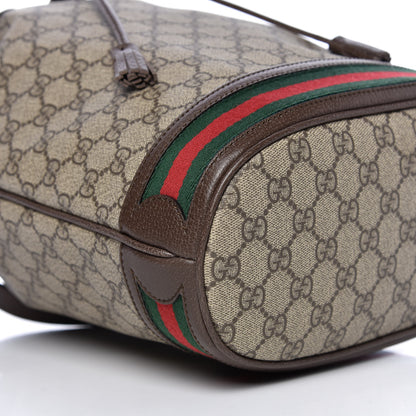 Gucci GG Supreme Monogram Web Ophidia Bucket Bag Brown 8 of 9