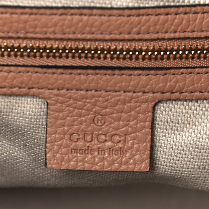 Gucci Pebbled Calfskin Medium Soho Chain Shoulder Bag Camelia 6 of 12