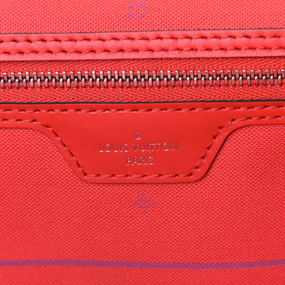 Louis Vuitton Monogram Escale Neverfull MM Rouge 8 of 8