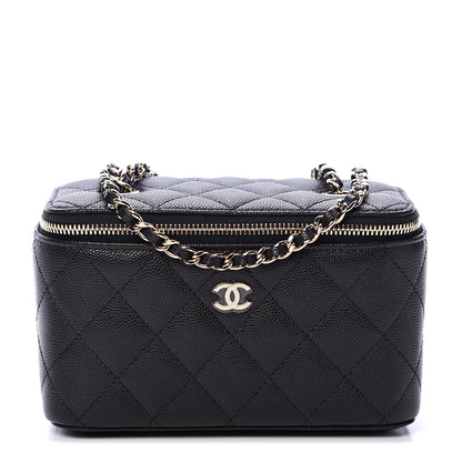 Chanel Caviar Quilted Small Vanity Case With Chain Black 1 of 10