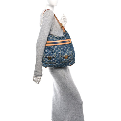 Louis Vuitton Denim Baggy GM Blue 2 of 9