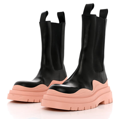 Bottega Veneta Calfskin The Tire Chelsea Boots 38 Black Peachy 3 of 11