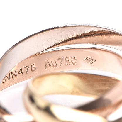 Cartier 18K Pink Yellow White Gold Small Trinity Ring 47 4 11 of 11