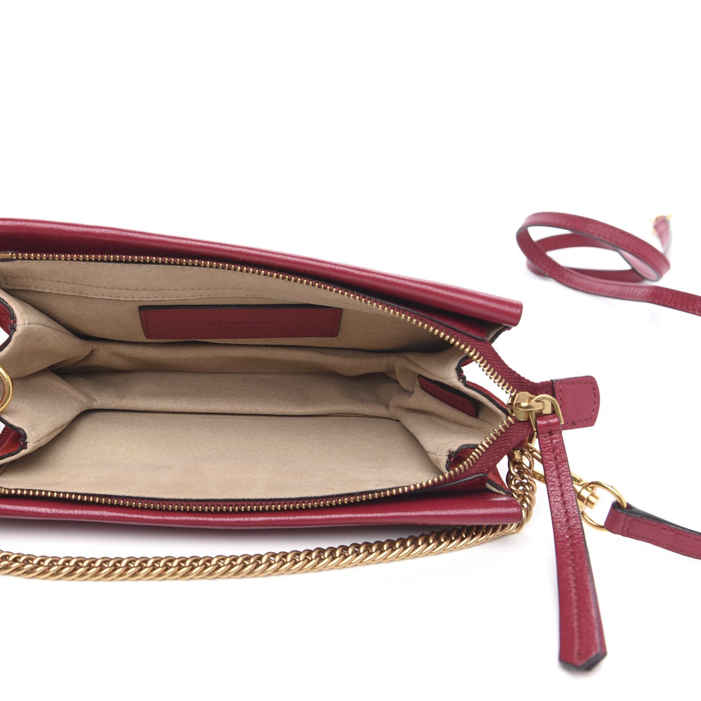 Goatskin Suede Cross 3 Crossbody Bag Fig Pink Cherry