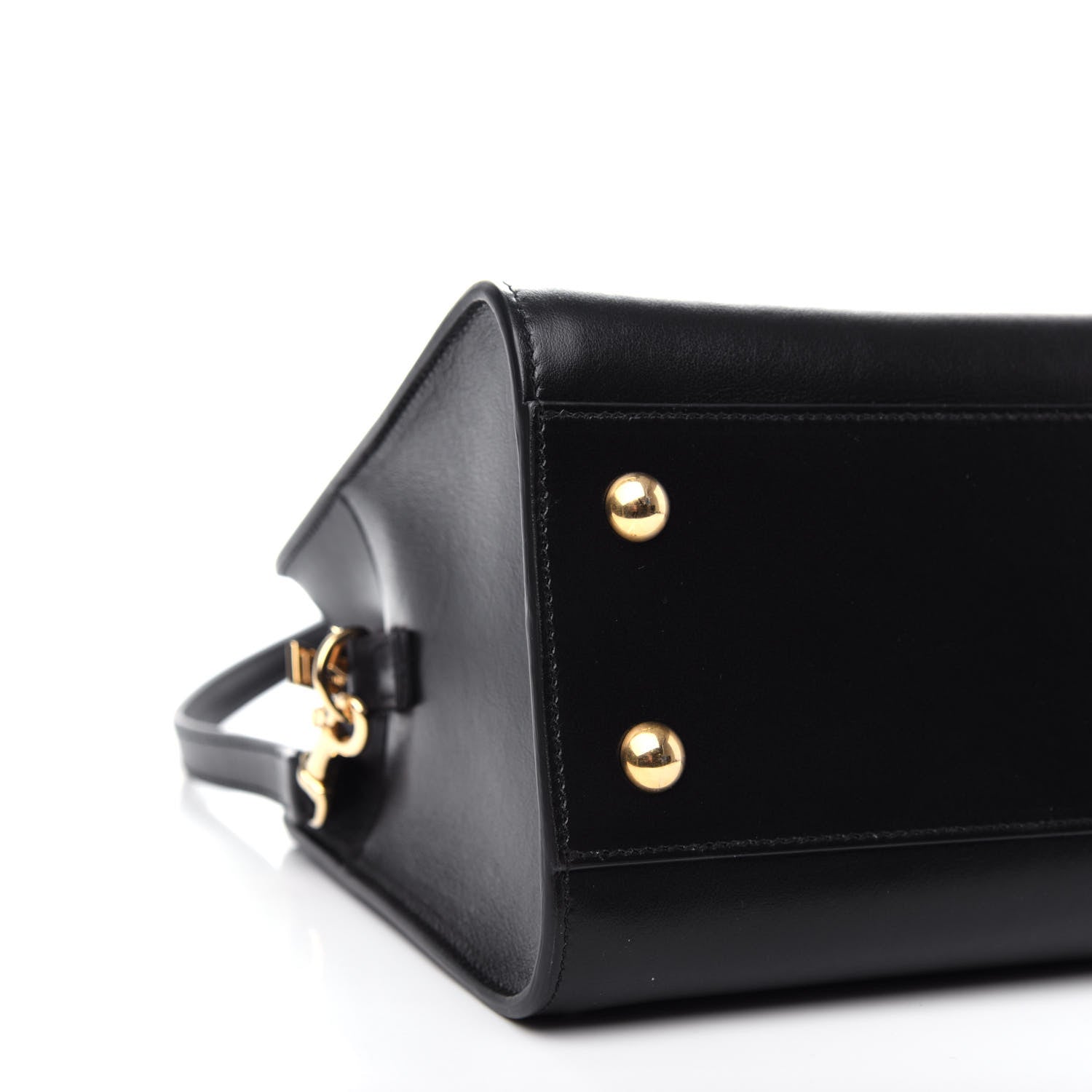 Saint Laurent Calfskin Monogram Baby Cabas Black 7 of 9
