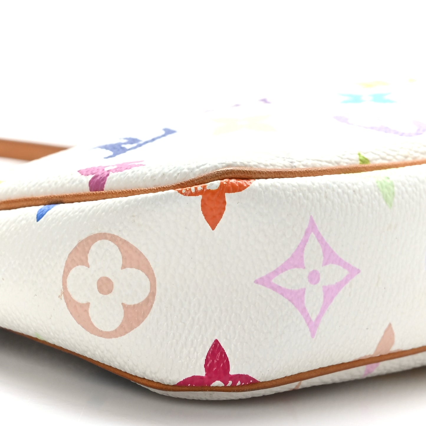 Monogram Multicolor Pochette Accessories White