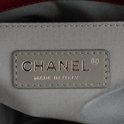 Chanel Calfskin Chevron Quilted Medium Boy Flap Red 6 of 7