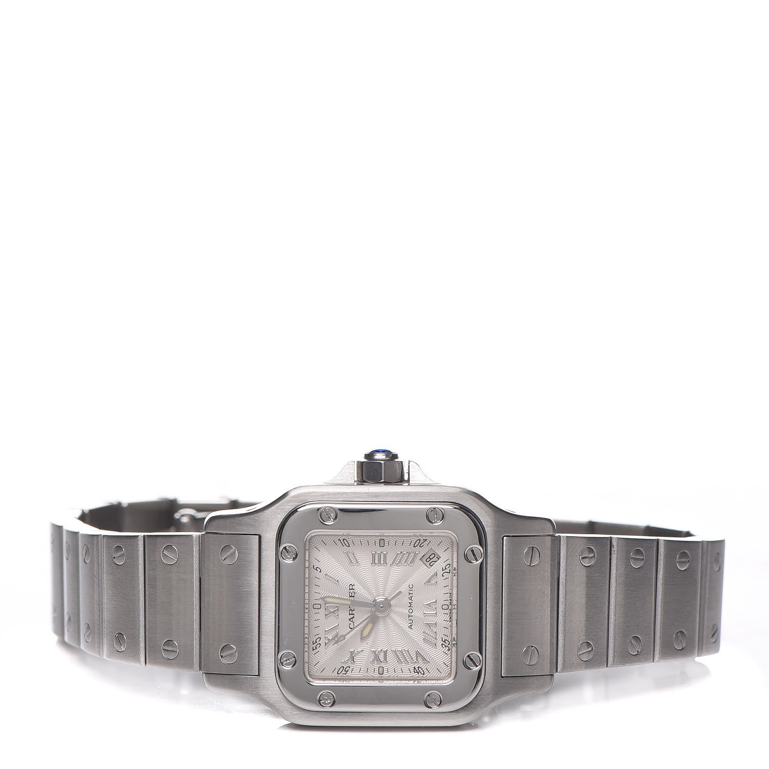 Cartier Stainless Steel 24mm Santos de Cartier Galbee Automatic Watch 3 of 9