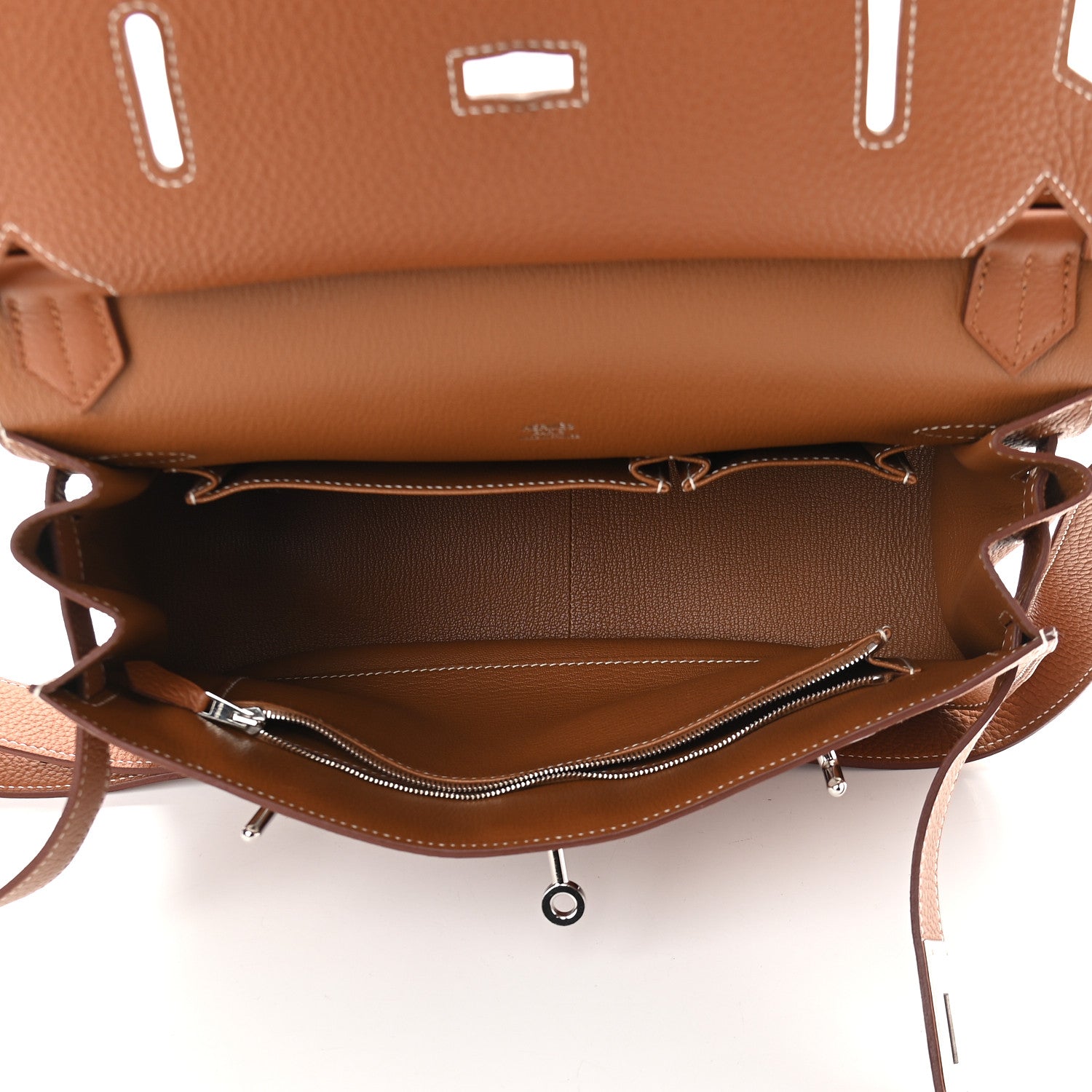 Hermes Taurillon Clemence Jypsiere 31 Gold 4 of 8