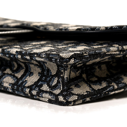 Christian Dior Oblique Saddle Belt Bag Blue 10 of 11