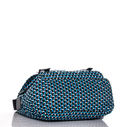 Prada Tessuto Nylon Saffiano Messenger Bag Azzurro 4 of 8