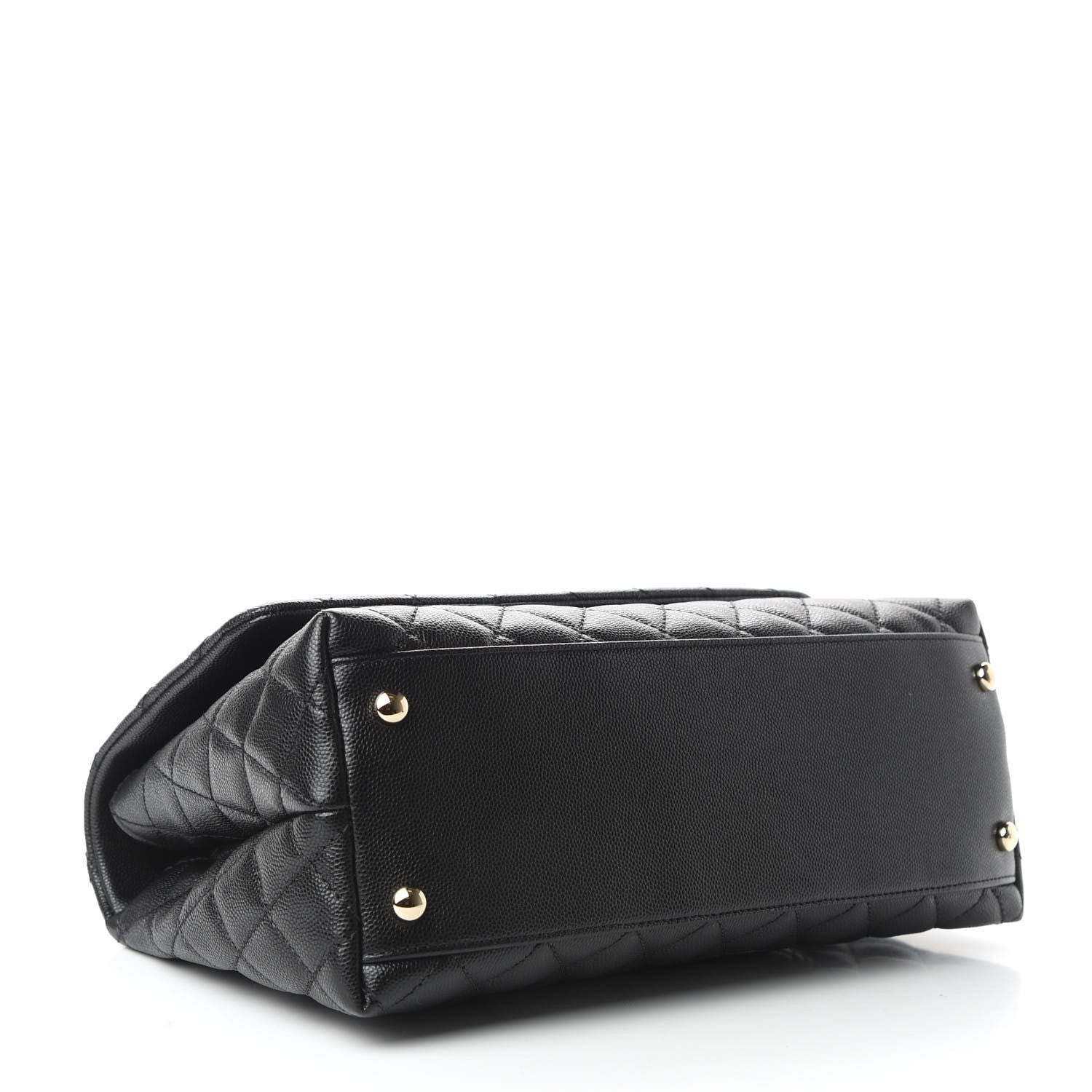 Chanel Caviar Quilted Small Coco Handle Flap Black 5 of 10